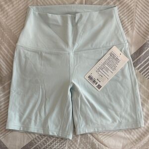 Lululemon Align High Rise Shorts 6” size 6 color mint breeze